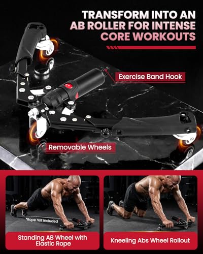 SAKER Twister Arm Trainer, Adjustable Hydraulic Home Gym Equipment for Strength Training, 22-440Lbs Chest Expander with Ab Roller Wheel, Workout Equipment for Men & Women, Arms Chest Core - Image 5