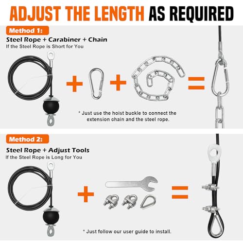 SERTT Weight Cable Pulley System Gym, Upgraded Cable Pulley Attachments for LAT Pull Down, Biceps Curl, Tricep, Arm Workouts - Home Gym Add On Equipment - Image 5