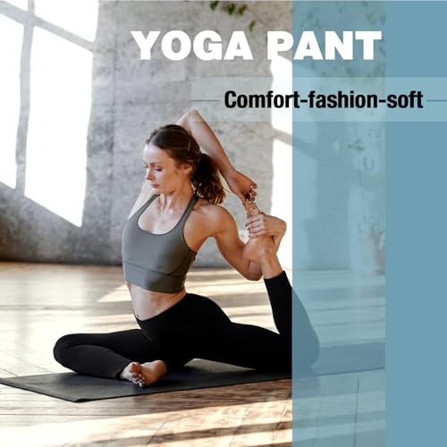 SINOPHANT High Waisted Leggings with Pockets Women, Full Length Capri Buttery Soft Stretchy Yoga Pants - Image 6