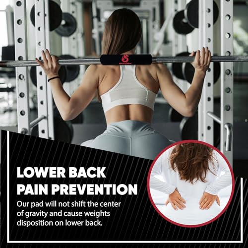 【SUNIEX】 HIGH DURABILITY Squat Pad - Fits ALL Olympic Bars - EASY CARRY – SUPER GRIP Design - Neck & Shoulder Protective Pad - Barbell Pad for Squats, Lunges, Weight lifting, Crossfit - Image 3