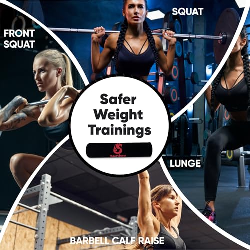 【SUNIEX】 HIGH DURABILITY Squat Pad - Fits ALL Olympic Bars - EASY CARRY – SUPER GRIP Design - Neck & Shoulder Protective Pad - Barbell Pad for Squats, Lunges, Weight lifting, Crossfit - Image 7