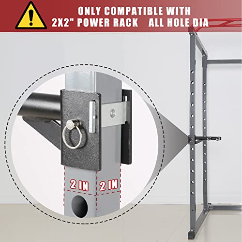 SYL Fitness Dip Bar Attachments for 2" x 2" or 3" x 3" Power Rack - Narrow & Wide Dips Double Handles (Patent Pending) - Image 3