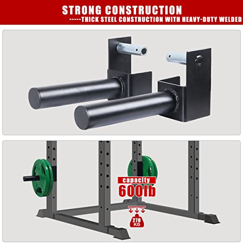 SYL Fitness Olympic Weight Plates Holder Power Rack Attachment Weights Storage Rack, Fit 2x2 & 3x3 inch Square Tube - Image 6