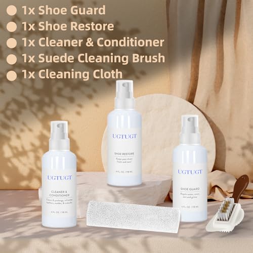 Shoe Cleaner Kit,Shoe Cleaningr Kit with Shoe Cleaner,Shoe Waterprof,Shoe Care with Shoe Brush & Shoe Cleaning Towel,Removes Dirt,Ideal for Suede,Nubuck,Sneaker - Image 3