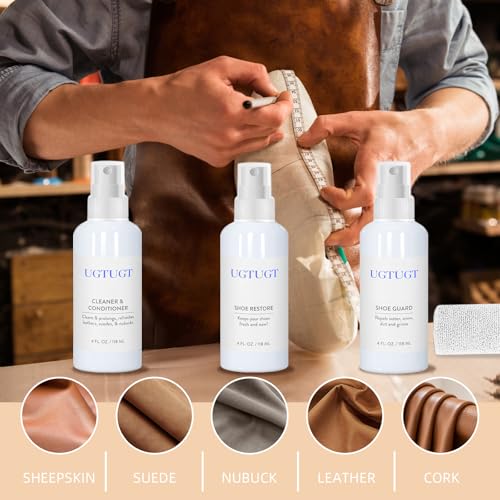 Shoe Cleaner Kit,Shoe Cleaningr Kit with Shoe Cleaner,Shoe Waterprof,Shoe Care with Shoe Brush & Shoe Cleaning Towel,Removes Dirt,Ideal for Suede,Nubuck,Sneaker - Image 7