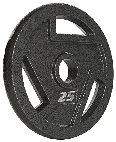 Signature Fitness Cast Iron Plate Weight Plate for Strength Training and Weightlifting, Olympic or Standard, Multiple Sizes - Image 3