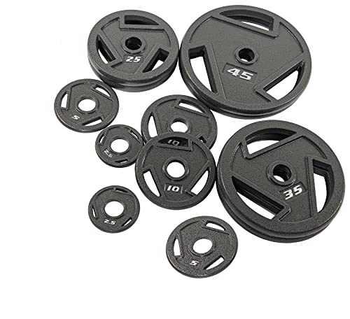 Signature Fitness Cast Iron Plate Weight Plate for Strength Training and Weightlifting, Olympic or Standard, Multiple Sizes - Image 7