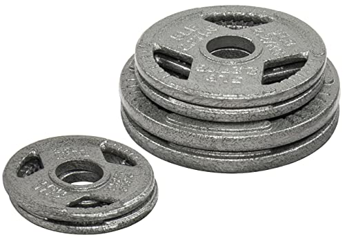 Signature Fitness Olympic 2-Inch Cast Iron Plate Weight Plate for Strength Training and Weightlifting, Multiple Sizes - Image 3