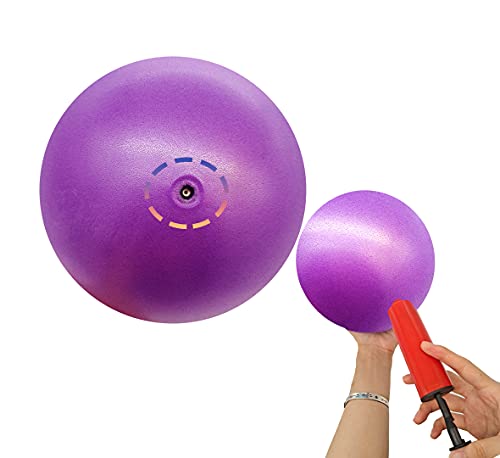Small Exercise Yoga Ball for Pilates, Barre & Physical Therapy – Includes Air Pump, Anti-Burst, Easy to Inflate– Home & Gym Fitness Accessory - Image 7