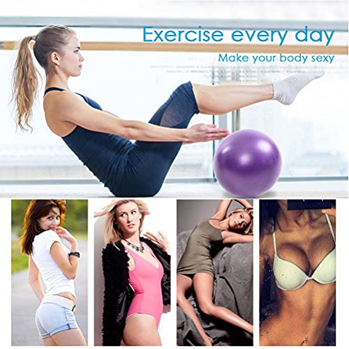 Small Pilates Ball 9 Inch Small Exercise Ball Mini Workout Yoga Balls for Gym Yoga, Core Training, Fitness, Workout, Stability, Improves Balance - Image 6