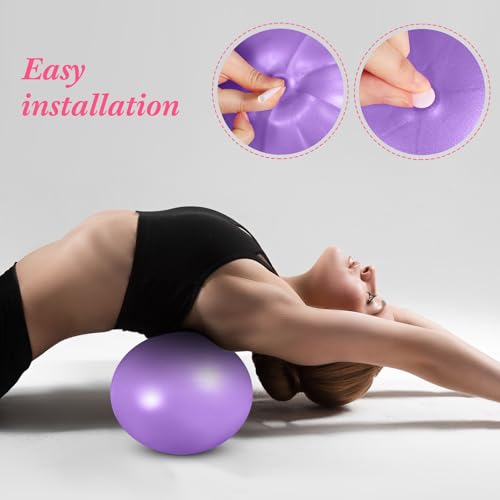 Sotiff 20 Pcs Small Exercise Pilates Ball Bulk 9 Inch Mini Yoga Ball Anti Burst and Slip for Stability Fitness Physical Therapy Stretching & Core Workout at Home Gym Class - Image 5