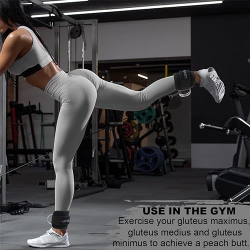 Squat Pad Set - Foam Barbell Pad for Squats Cushion, Lunges & Bar Padding for Hip Thrusts - Standard Olympic Weight Bar Pad - With Ankle Straps, Wrist Straps for Weightlifting - Image 8