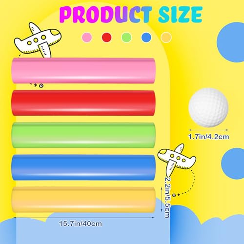 Sratte Team Building Activities Games Teamwork Group Learning Exercise Activities with Half Pipes Golf Balls Storage Bags Teamwork Kit for Adults Teens Field Day Game School Gym Outdoor Sports - Image 3