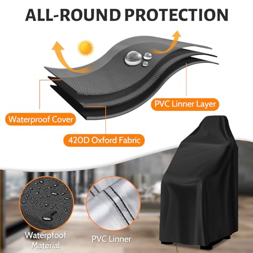 Stair Stepper Cover, Waterproof 420D Stair Climber Covers for Stair Master Home Gym Exercise Indoor & Outdoor, Suitable for Most Stair Stepper Machine (Cover Only) - Image 5