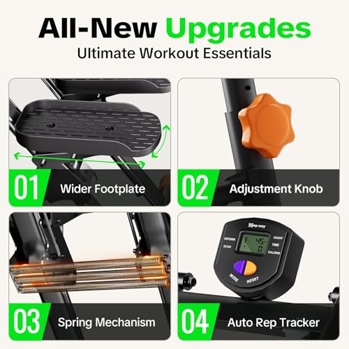 Stair Stepper for Home Gym, 350 lbs Capacity Cardio Machine with Adjustable Height, Non-Slip Pedals, LCD Display, Foldable Design for Full Body Workout for Women Men - Image 5