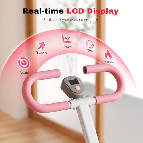 Stair Steppers for Exercise at Home, Folding Vertical Stair Stepper Climber, Full-Body Cardio Machine with Adjustable Handles, Steel Frame & Digital Monitor - Image 6