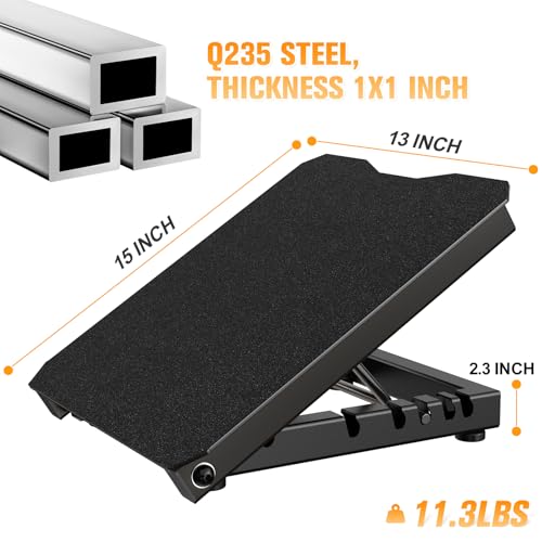 Steel Slant Board Calf Stretcher for Squat 600lbs Weight Capacity Adjustable Incline Balance Board for Relieving Plantar Fasciitis Achilles Tendonitis Muscle Injuries Home Gym or Commercial - Image 3