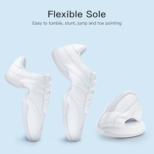 Stelle Cheer Shoes Women White Girls Cheerleading Shoes Competition Sneakers Training Breathable Lightweight Tennis Sports - Image 6