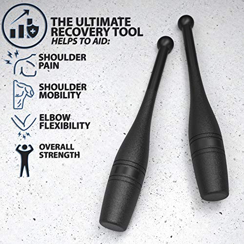 Synergee Indian Clubs 1lb, 2lb, 5lb, 10lb & 15lb. Power Clubs - Exercise Weight Club Bells - Grip and Forearm Strength Trainer - Sold in Pairs - Image 4