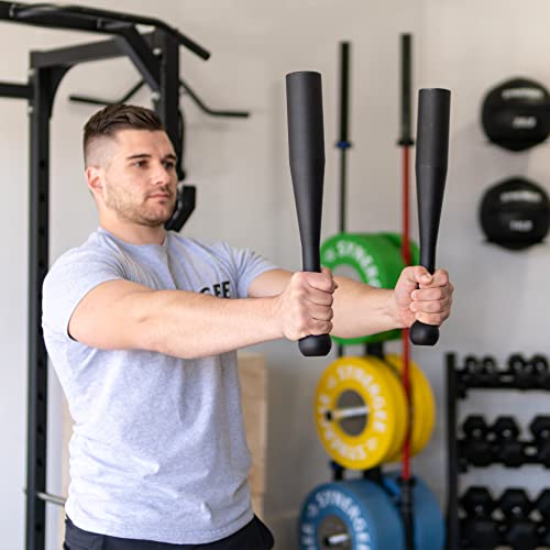Synergee Indian Clubs 1lb, 2lb, 5lb, 10lb & 15lb. Power Clubs - Exercise Weight Club Bells - Grip and Forearm Strength Trainer - Sold in Pairs - Image 8
