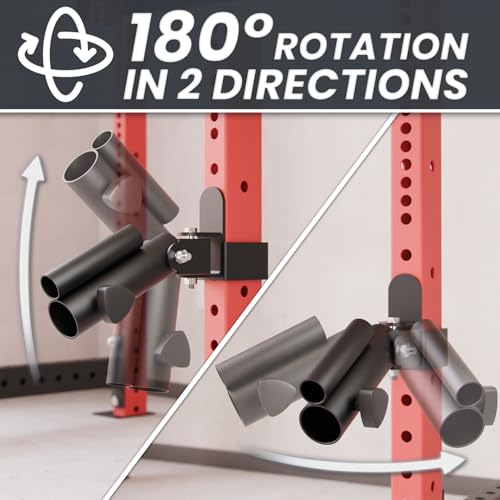 Synergee Landmine Attachment for Power and Squat Racks. Fits 2x2, 2x3, and 3x3 Racks. Rotational Trainer for Presses, Rows, Core & Full-Body Workouts. Works with 1" & 2" Barbells. - Image 8