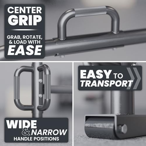 Synergee Stand-Up Open Trap Bar – Hex, Shrug & Deadlift Bar for Olympic & Standard Plates, Space-Saving Design - Image 5