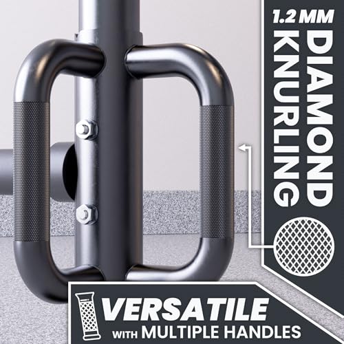 Synergee Stand-Up Open Trap Bar – Hex, Shrug & Deadlift Bar for Olympic & Standard Plates, Space-Saving Design - Image 6