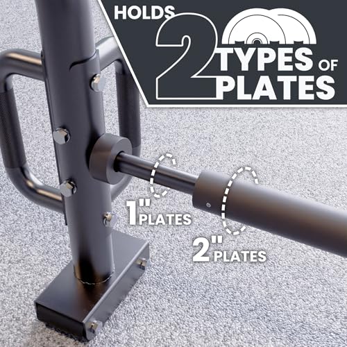 Synergee Stand-Up Open Trap Bar – Hex, Shrug & Deadlift Bar for Olympic & Standard Plates, Space-Saving Design - Image 7