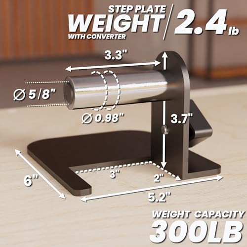 Synergee Step Plates for Power and Squat Racks. Compatible with 2x2, 2x3, and 3x3 Racks. Step-Up Plates for Reaching Pull-Up Bars, Chin-Ups, and Muscle-Ups - Image 4