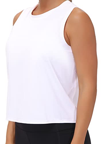 THE GYM PEOPLE Women's Workout Tops in Ice Silk Quick Dry Sleeveless - Image 6