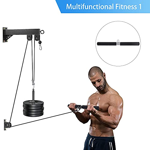 TRENDBOX Pulley System Gym Cable Machine LAT Pulldown Attachments Chest Expansion Training Exercise and Fitness Home Gyms - Image 4