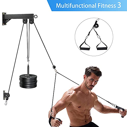 TRENDBOX Pulley System Gym Cable Machine LAT Pulldown Attachments Chest Expansion Training Exercise and Fitness Home Gyms - Image 6