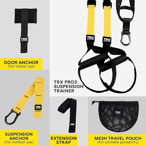 TRX Pro3 Home Gym System – Professional-Grade Suspension Trainer for Strength Training, HIIT, Cardio & Full-Body Workouts, Durable Design with Indoor & Outdoor Anchors - Image 6