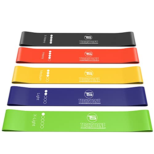 TechStone Resistance Bands Set – 5 Levels Loop Exercise Bands for Men & Women, Elastic Workout Bands for Home Gym, Training, Yoga & Fitness, Carry Bag Included - Image 3