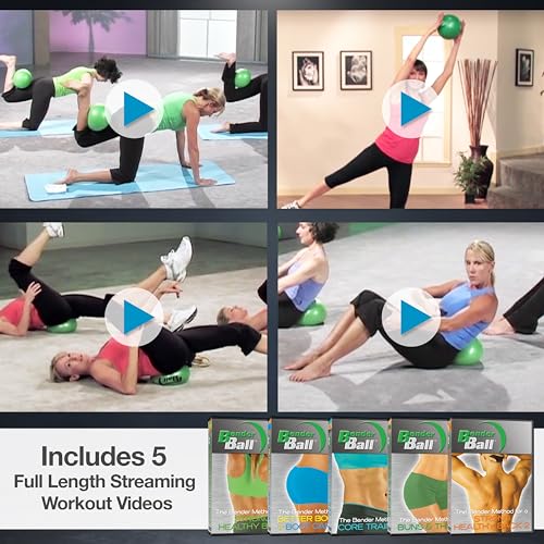 The Original 9 inch Pilates Ball for Abs, Core & Back, Core Training Ball, Small Crunch Exercise Ball, Includes 5 Streaming Videos + Core Training/Bun & Thighs DVD or Without DVD - Image 7