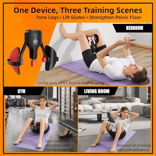 Thigh Exerciser & KEGEL Trainer,176LB Adjustable Pelvic Floor Workout Equipment,Inner Thigh Toner for Women & Men,Home Fitness for Living Room,Bedroom OR Office - Image 4