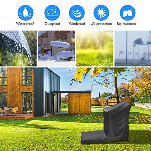 Treadmill Cover, Folding Treadmill Cover with Zipper, Dustproof and Waterproof Cover Fit for Exercise Sports Running Machine Equipment, Perfect for Indoor or Outdoor Use, Black… - Image 7