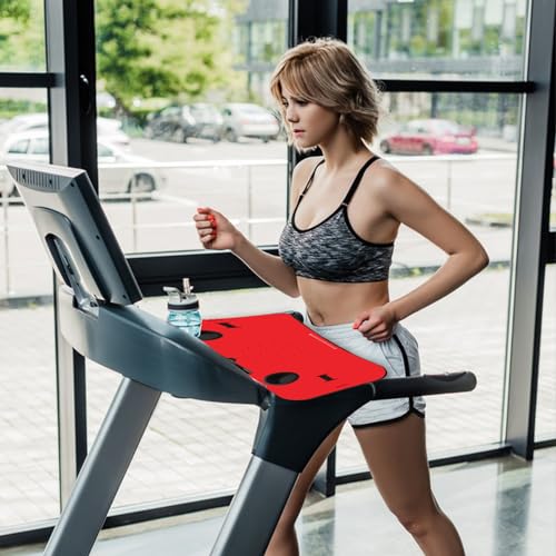 Treadmill Desk Attachment, 36 Inches Tread Tray Workstation Handlebars Platform with Laptop Holder, Cup Tablet Holder, Ergonomic Stand with Cooling Holes(Black) - Image 3