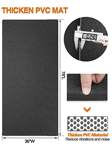 Treadmill Mat 78"x36", WERCHO Walking Pad Mat for Carpet Hardwood Floors 6mm Heavy-Duty Exercise Equipment Mat for Treadmil Pad, Rowing Machine, Spin Bike, Elliptical Trainer, Home, Gym - Image 3