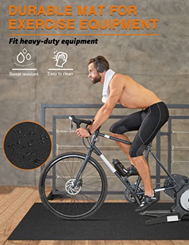 Treadmill Mat 78"x36", WERCHO Walking Pad Mat for Carpet Hardwood Floors 6mm Heavy-Duty Exercise Equipment Mat for Treadmil Pad, Rowing Machine, Spin Bike, Elliptical Trainer, Home, Gym - Image 6