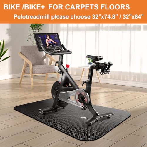 Treadmill Mat,Bike Mat,Stationary Bike Mat,Foldable Treadmill Mat for Hardwood Floors and Carpet.for Exercise Bike,Exercise Equipment Indoor Cycles,Rowing Elliptical (23.6" X 47.5") - Image 5