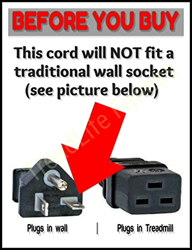 Treadmill Power Cord - Commercial Grade 20AMP - Compatible with Matrix Commercial Treadmills (Heavy Duty) - Image 3