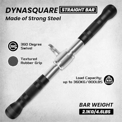 Tricep Press Down Cable Machine Attachment, Body Building, LAT Pulldown Attachments, Home Gym Accessories, Double D Handle, V Bar, Tricep Rope, Pull Down Bar - Image 4