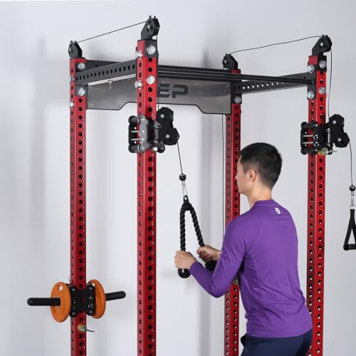 Tricep Rope 27 & 36 inches 2 Colors Fitness Attachment Cable Machine Pulldown Heavy Duty Coated Nylon Rope with Solid Rubber Ends - Image 7