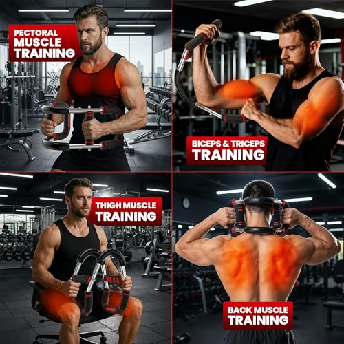 Twister Arm Trainer, Adjustable Dual Resistance (30-90, 90-120 Lbs) Upper Body Chest Exerciser And Hand Grip Strength Trainer, Portable Training Equipment For Chest & Arm Workout, Best For Home Gym - Image 5