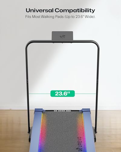 UREVO Walking Pad Handle Bar Only, Universal Compatible for Walking Pads 23.6'' Wide, Transform WalkingPad Into a Treadmill in Seconds, Easy Moving with Wheels, Quick Assembly, Sturdy Design, Black - Image 4