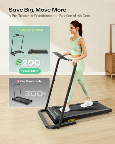 UREVO Walking Pad Handle Bar Only, Universal Compatible for Walking Pads 23.6'' Wide, Transform WalkingPad Into a Treadmill in Seconds, Easy Moving with Wheels, Quick Assembly, Sturdy Design, Black - Image 5