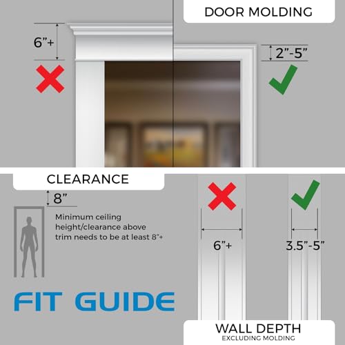 Ultimate Body Press XL Doorway Pull Up bar with Elevated bar & Adjustable Width - Image 6