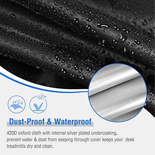 Under Desk Treadmill Cover, Dust-Proof Walking Pad Cover, Waterproof Protective Cover for Walking Treadmill Office Under Desk(Cover Only) - Image 5