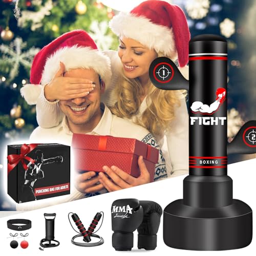 Upgraded Heavy Freestanding Punching Bag for Adults Teens, 70” Standing Punching Bag Kicking Bag Heavy Bag, Women Men Kickboxing Bags for Training MMA Fitness Home Gym - Image 7